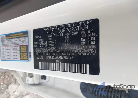 2022 Kia Seltos Ex z USA, uszkodzony, nr VIN KNDERCAAXN7287172